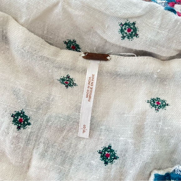 Free People Song For You Embroidered Romper in Tea - Picture 4 of 7